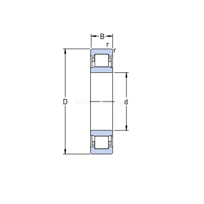 Подшипник NJ205ECP SKF