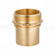 Штуцер с наруж. резьб. под рукав, глад.хвост., латунь, DN63 (2 1/2"), TLSM65BR-SE TITAN LOCK