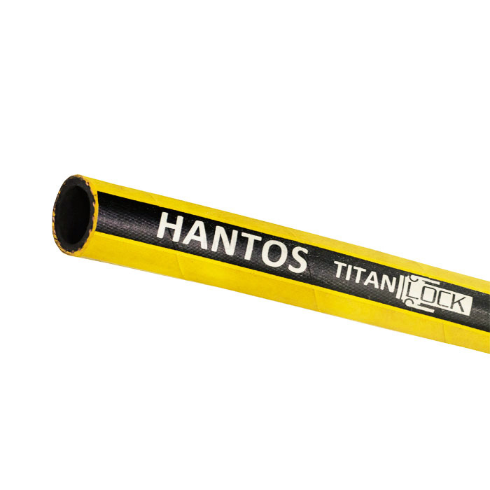 Рукав для воды и сжатого воздуха «HANTOS», желтый, вн. диам. 38мм, 20bar TL038HS TITAN LOCK — детальное фото 0