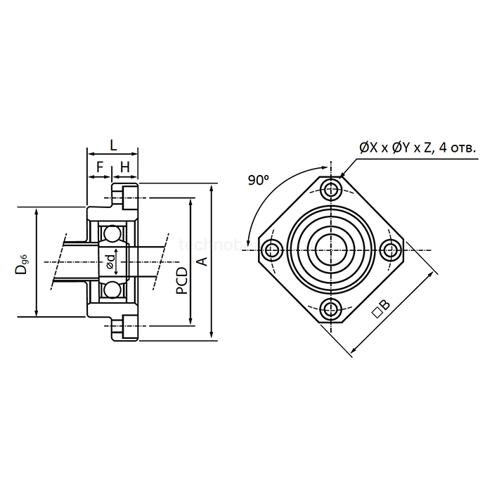 Опора ШВП FF10 ISKRA