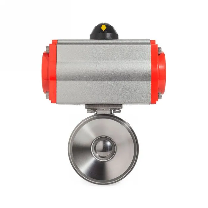 Донный клапан шаровый под приварку с пневмоприводом, нерж.304 DN32, TLBBV32WD-P TITAN LOCK — детальное фото 4