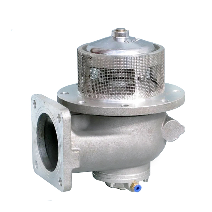 Пневматический донный клапан, квадратный фланец, алюминий, 4in, TL400PBV-S TITAN LOCK