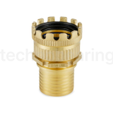 Соединение TankWagen, комплект (муфта MK б/рукоятки + штуцер под рукав), латунь, TLMKS50BR TITAN LOCK