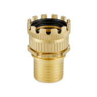 Соединение TankWagen, комплект (муфта MK б/рукоятки + штуцер под рукав), латунь, TLMKS50BR TITAN LOCK