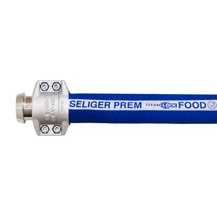 Пищевой  рукав «SELIGER-PREM», нап/всас, вн. диам. 102 мм, -40C, 10bar, EPDM, TL100SL-PR TITAN LOCK — детальное фото 2