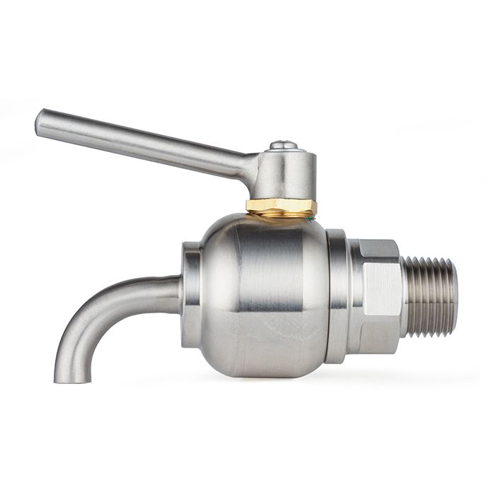 Пробоотборный кран нерж. 316, DN12, TLSC12SS TITAN LOCK