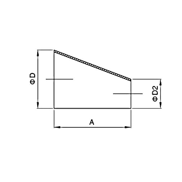 Переходник эксцентрический приварной, DN 40 x DN 32, нерж. сталь 316, TLWER40-32SS TITAN LOCK