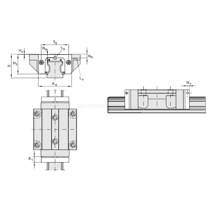 Каретка R161932500 Bosch Rexroth