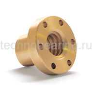 Гайка трапецеидальная c фланцем (бронза) d=24 мм, шаг резьбы 5 мм (прав. резьба), BFM 24-5-D FLI