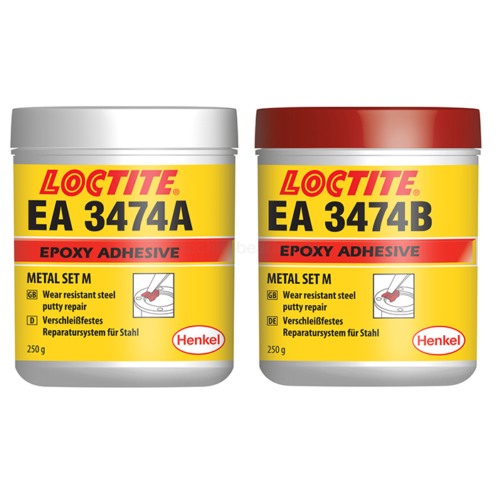 Состав повышенной износостойкости, шпатлевка, 2x250 г EA 3474 Loctite