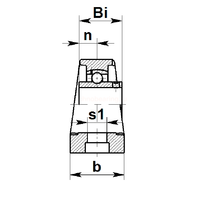 Корпус подшипника P205PL (пластик) ISKRA