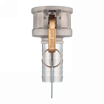 Камлок алюминиевый тип C, 4", розетка с хвостовиком под рукав 3", TL4030CAL TITAN LOCK