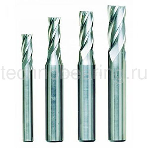 Цилиндрические торцевые фрезы, 4  поз.,  (6 - 7 - 8 - 10 мм) 24620 Proxxon