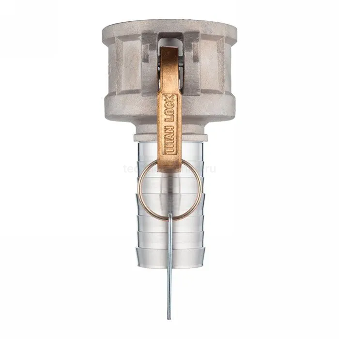 Камлок алюминиевый тип C, 2", розетка с хвостовиком под рукав 1 1/2", TL2015CAL TITAN LOCK