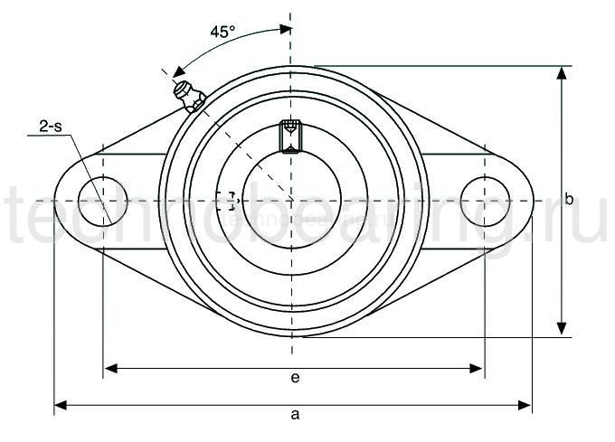 Подшипниковый узел HCFL208 ISB