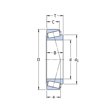 Подшипник VKHB 2163 (33022) SKF