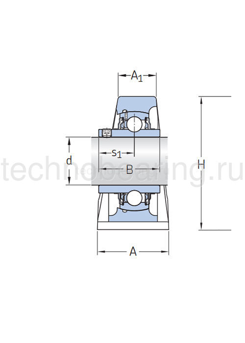 Подшипниковый узел UCP206 SKF — детальное фото 2