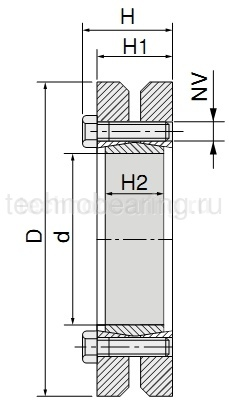Зажимная втулка KLPP155 (PHF FX190-155x265) Sati