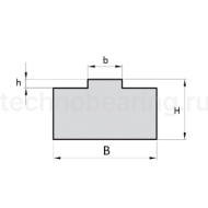 Направляющая для цепи 10B-1 тип 1Т H=10 L=2000 ISKRA PRO  