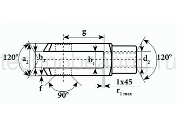 Вилка 16X32FG DIN71752 FK 