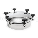 Люк круглый под давление нержавеющий DN400, пласт.ручки, TLTK400SHP TITAN LOCK