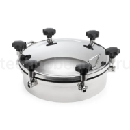 Люк круглый под давление нержавеющий DN400, пласт.ручки, TLTK400SHP TITAN LOCK