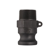 Камлок полипропиленовый тип F ниппель, наружная. резьба BSP 2 1/2", TL250FPP TITAN LOCK