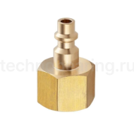 БРС серия D, ISO 6150 B, ниппель, внутр.резьба, латунь, 1/4in TL2DM-B TITAN LOCK