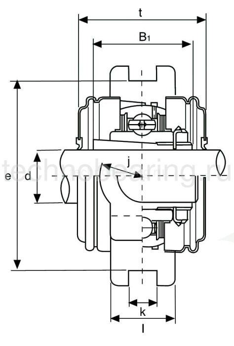 Подшипниковый узел UKT206 ISB