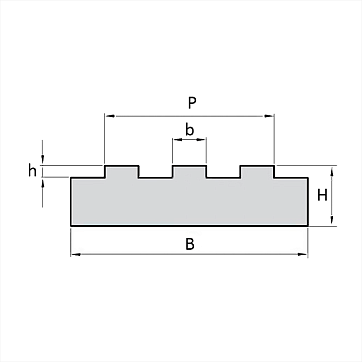 Направляющая для цепи 08B-3 тип 3Т H=15 L=2000 ISKRA