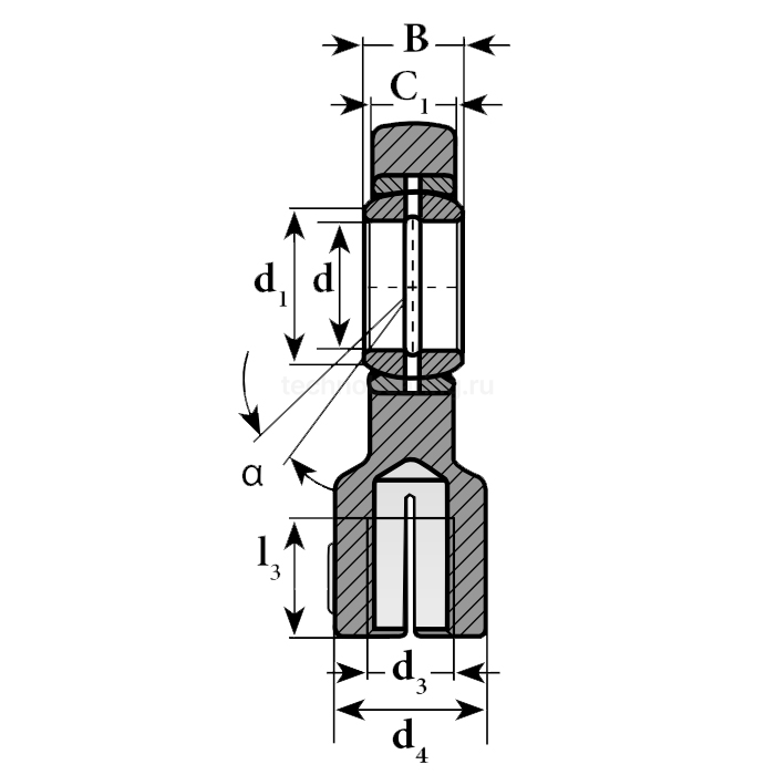 Шарнирный наконечник TAPRDO708 ISB