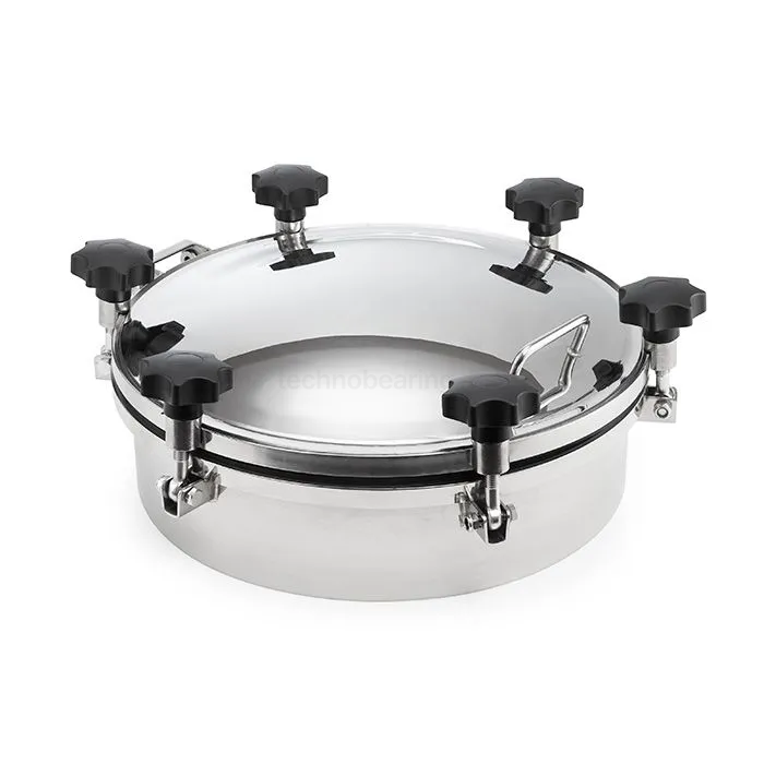 Люк круглый под давление нержавеющий DN400, пласт.ручки, TLTK400SHP TITAN LOCK — детальное фото 0