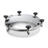 Люк круглый под давление нержавеющий DN500, пласт.ручки, TLTK500SHP TITAN LOCK