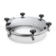 Люк круглый под давление нержавеющий DN500, пласт.ручки, TLTK500SHP TITAN LOCK