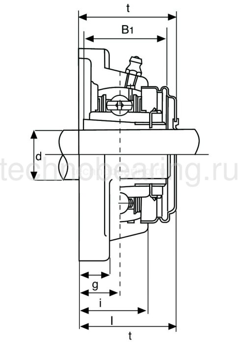 Подшипниковый узел UKF210 ISB