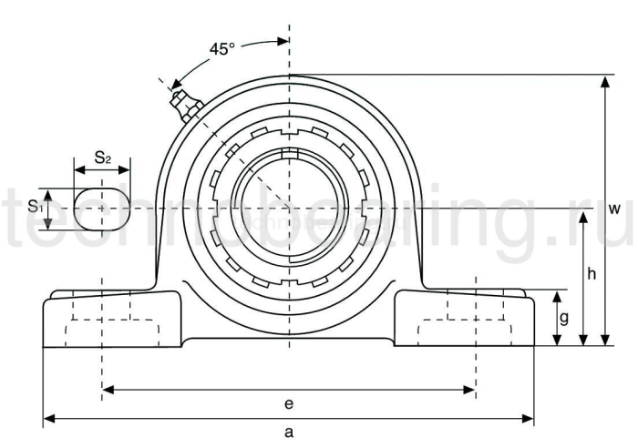 Подшипниковый узел UKP207 ISB