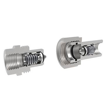 1/2in, БРС серия L (TGW) резьбовая, ниппель, оцинк. сталь TL4LM TITAN LOCK