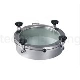 Люк круглый под давление нерж.304, DN500, стекл. крышка, TLTKGC500SP TITAN LOCK