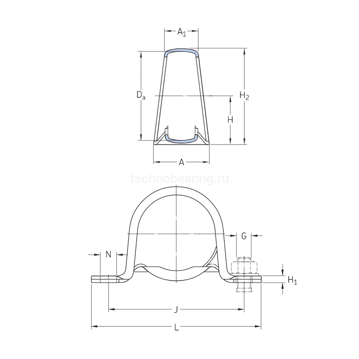Корпус подшипника P62 SKF