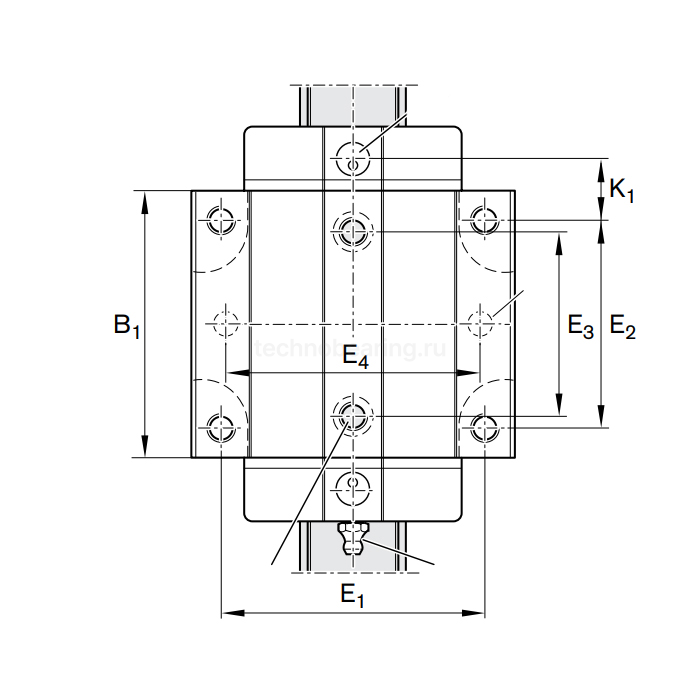 Каретка R1651-214-20 Bosch Rexroth
