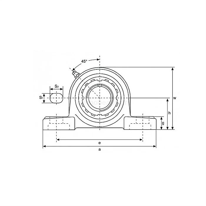 Подшипниковый узел UKP212+H2311 FKD — детальное фото 3