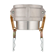 Камлок алюминиевый тип B серия "EcoLine" розетка, наруж. резьба BSP 3", TL300BAL-EL TITAN LOCK