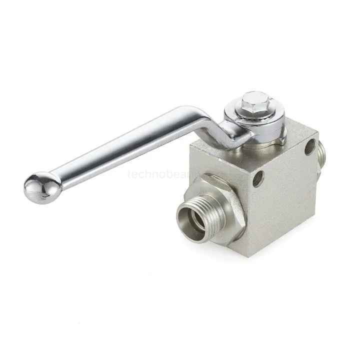 Гидравлический шаровой кран, DN 6 (1/4"), типа НР-НР M14X1.5, с креп. отв., сталь, TLHYDV1/4M TITAN LOCK — детальное фото 0
