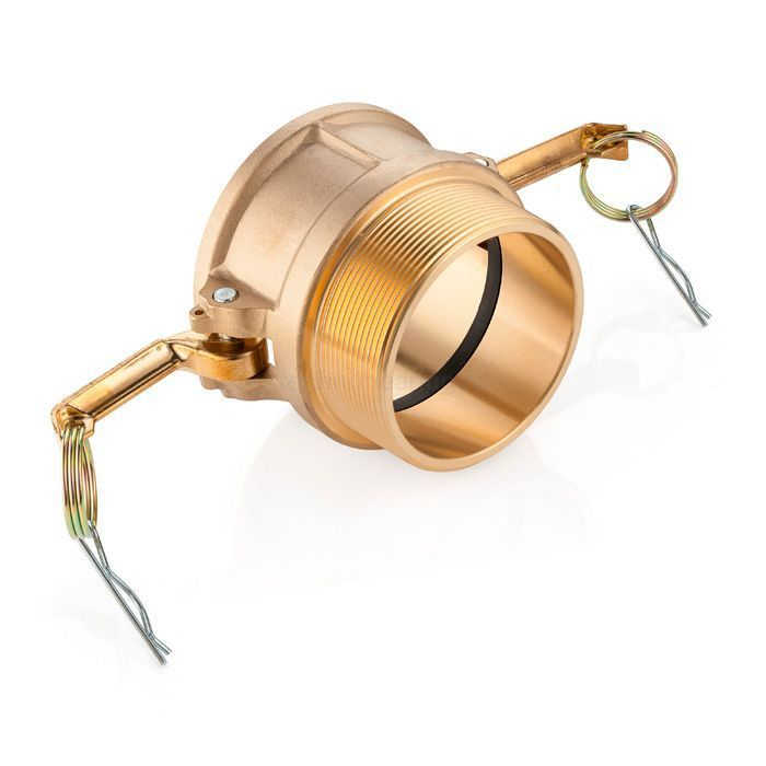 Камлок латунный тип B розетка, наруж. резьба BSP 4", TL400BBR TITAN LOCK