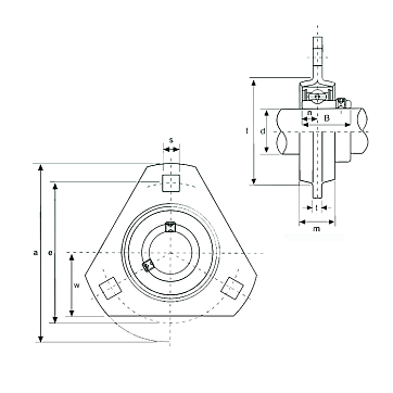 Корпус подшипника SB6-BPFT6 ISB