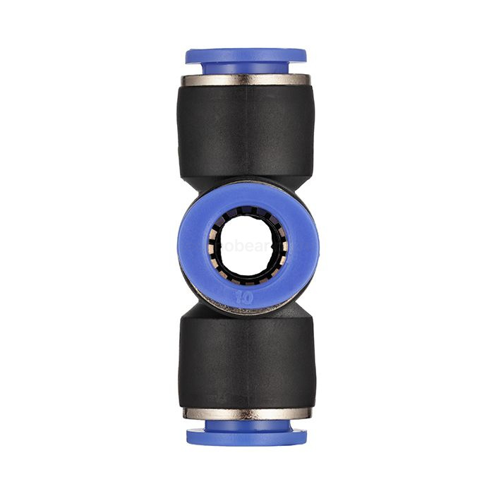 Фитинг цанговый X-образный пневматический, 10 мм, пластик, тип PZA, TLP-PZA10 TITAN LOCK