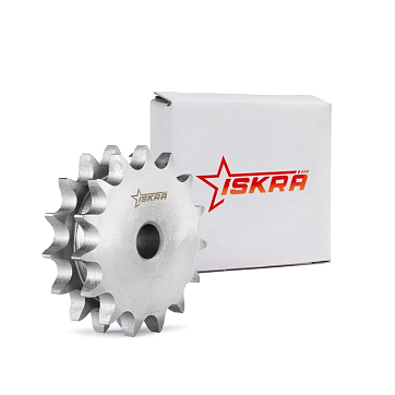Звездочка двойная для однорядных цепей: 12B-1,Z=16,3/4"x7/16"DS11016(PHS12B-1DSA16) ISKRA