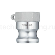 Камлок алюминиевый тип А ниппель, внутр. резьба NPT 1 1/4", TL125AALN TITAN LOCK