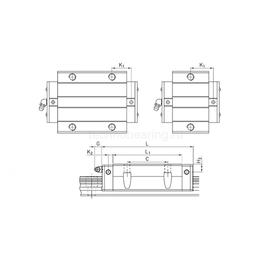 Каретка HCW45CCZAH (HGW45CCZAH) TECHNIX