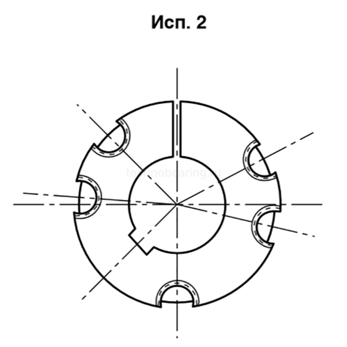 Втулка тапербуш 3535-60 мм ISKRA